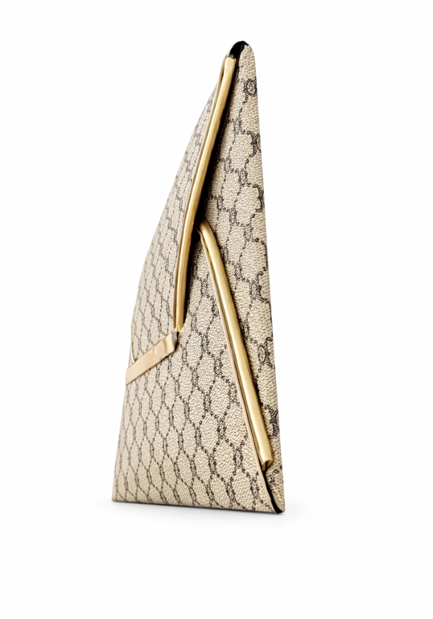 VINTAGE FLORAL PRINT OVERSIZED CLUTCH BAG